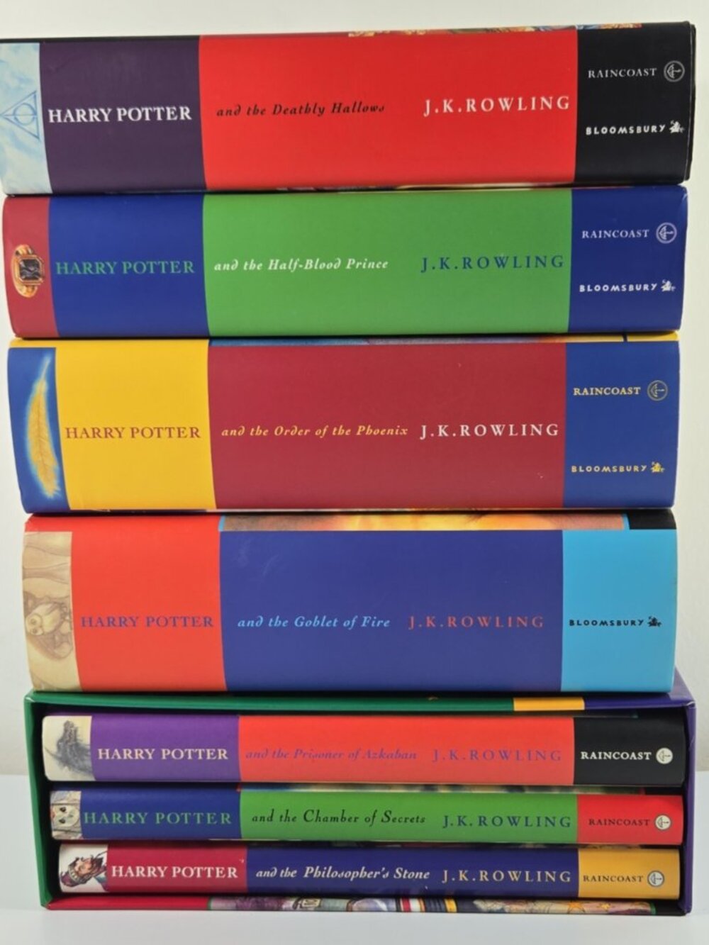 Harry Potter Books Set Hardcover Complete Series Lot Incl One 1st Cdn Edition #5
